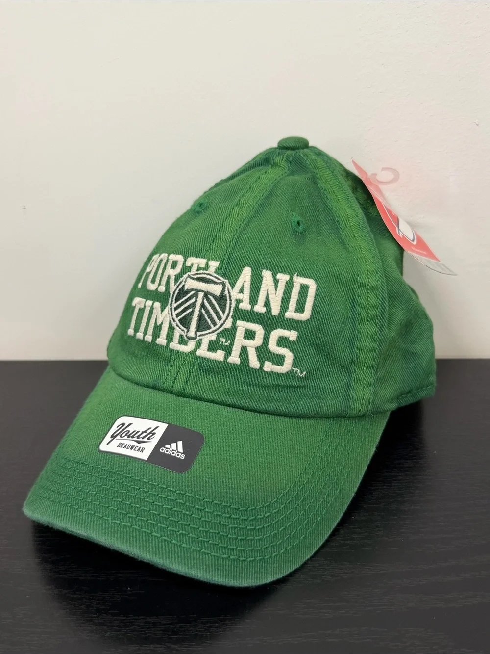 NEW Portland Timbers MLS Hat Adidas Youth Green Baseball Cap Fitted